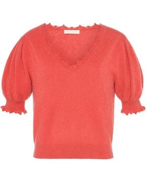 Ulla Johnson Haut Polline À Col V - Red