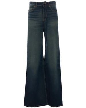 TRUE AVENUE Clara Flared Jeans - Blue