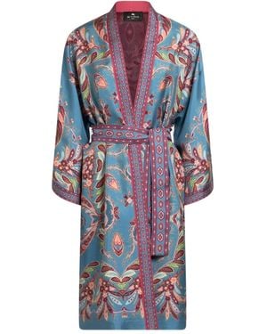 Etro Kesa Mantel Mit Paisley-Print - Blau