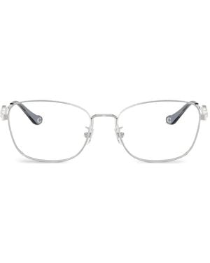 COACH Gafas Horse And Carriage Con Montura Rectangular - Blanco