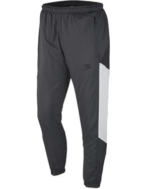 Nike Logo-Print Colour-Block Track Trousers - Grey