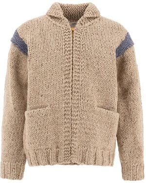 Visvim Cardigan Cowichan Con Zip - Neutro