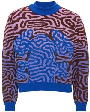 Henrik Vibskov Labyrinth Knitted Jumper - Blue