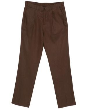 Hevò Torrecanne Pleated Pants - Brown