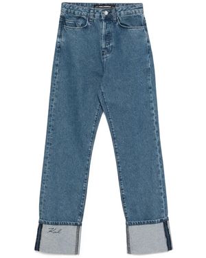KARL LAGERFELD Straight Denim Pants - Blue