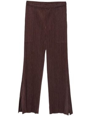 Pleats Please Issey Miyake プリーツ パンツ - ブラウン