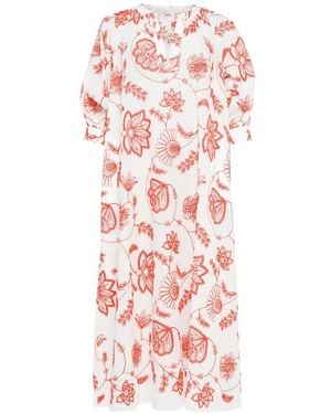 Eres Floral-Print Dress - White