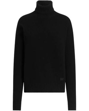 Dolce & Gabbana Wool Turtleneck Pullover - Black