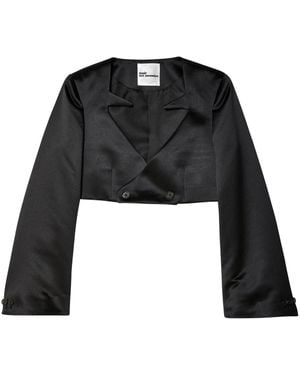 Noir Kei Ninomiya Blazer corto con doble botonadura - Negro