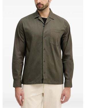 Lindbergh Camisa Con Solapa De Muesca - Verde