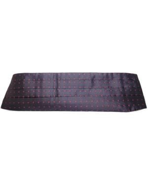 Dolce & Gabbana Polka-Dot Pleated Cummerbund - Purple