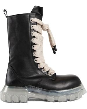 Rick Owens Bottines Porterville À Lacets - Black
