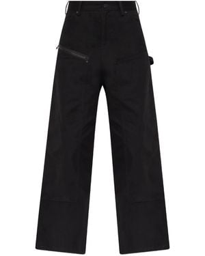 Y-3 Cargohose mit Reißverschlussdetail - Schwarz