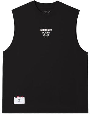 Izzue Graphic-Print Sleeveless Top - Black