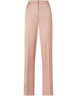 Pinko High-Waisted Trousers With Striped Flap Detail - Pink