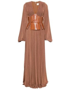 Elisabetta Franchi Carpet Dress - White