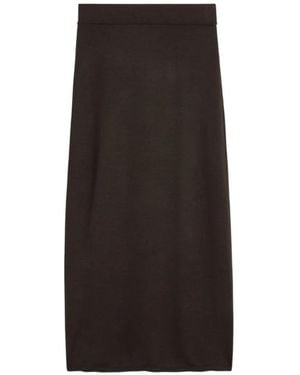 TOTEME Long Knit Skirt Fondante - Black