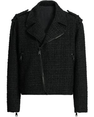 Balmain Tweed Bikerjack - Zwart