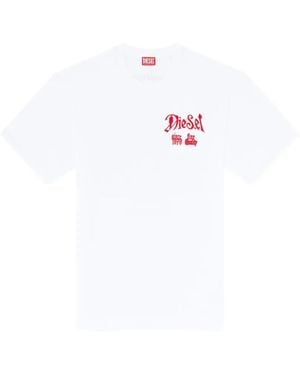 DIESEL T-Shirt À Imprimé Graphique - White