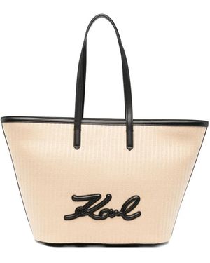 KARL LAGERFELD K/Signature Tote Bag - Neutro