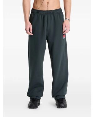 Nike Fleece Tie-Hem Track Pants - Blue