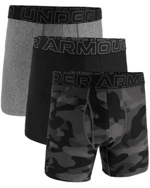 Under Armour Logo-Waistband Boxers (Pack Of Three) - Black