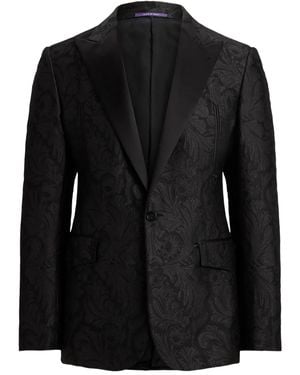 Ralph Lauren ペイズリージャカード シングルジャケット - ブラック