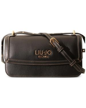 Liu Jo Borsa A Tracolla Con Applicazione Logo - Nero