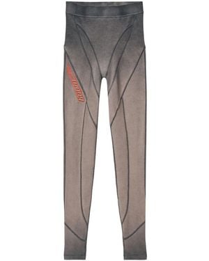 Alexander Wang Logo-Waistband Leggings - Grey