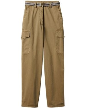 Miu Miu Pantalones con motivo teñido - Neutro