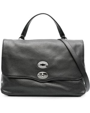 Zanellato Postina Leather Tote Bag - Black