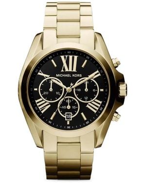 Michael Kors Goldfarbene Oversized-Armbanduhr 44Mm - Mettallic