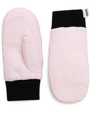 Rains Alta Puffer Fäustlinge Mit Gerippten Bündchen - Pink
