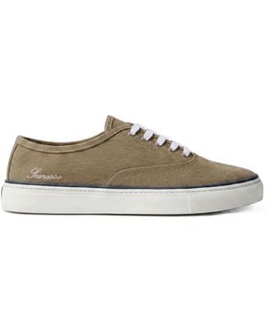 SCAROSSO Sirio Cotton Trainers - Natural