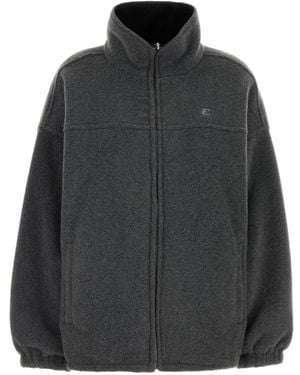 Alexander Wang Reversible Funnel-Neck Jacket - Gray