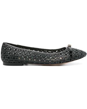 Twinset Ballerinas aus Leder - Schwarz