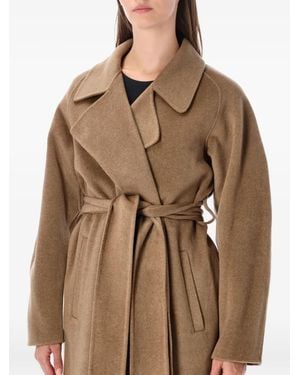 Soeur Harvard Belted Coat - Brown