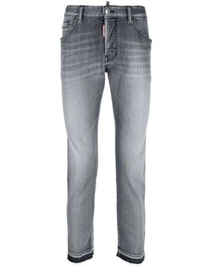 DSquared² Schmale Cropped-Jeans - Blau