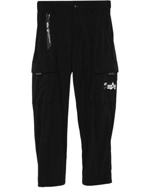 Izzue Logo Cargo Trousers - Black