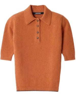 Jacquemus The Cachemire Polo Shirt - Orange