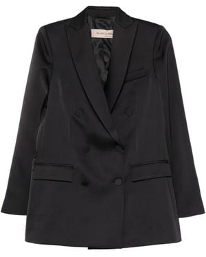 Blanca Vita Blazer Doppiopetto - Nero