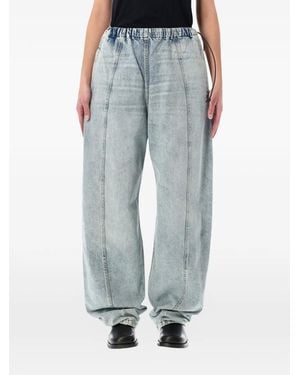 Haikure Elastic-Waistband Jeans - Blue