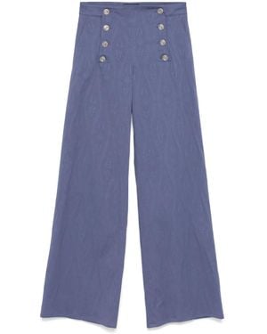 Etro ジャカード パンツ - ブルー