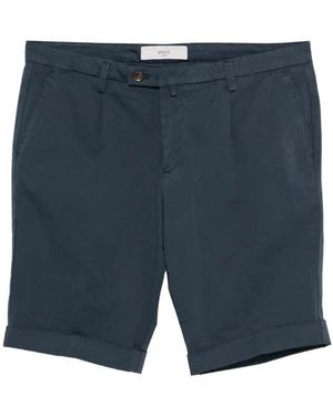 Briglia 1949 Pleated Turned-Up Shorts - Blue