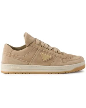 Prada Downtown Wildleder-Sneakers - Braun