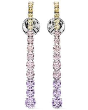 Swarovski Matrix Crystal-Embellished Drop Earrings - White