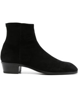 Lardini 45Mm Suede Ankle Boots - Black