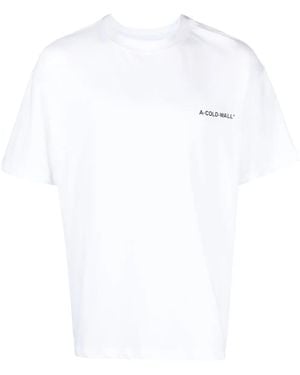 A_COLD_WALL* T-Shirt Con Stampa - Bianco