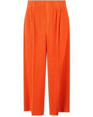 Homme Plissé Issey Miyake Pantalon Mc February - Orange