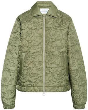 Lacoste Giacca Trapuntata A Fiori - Verde